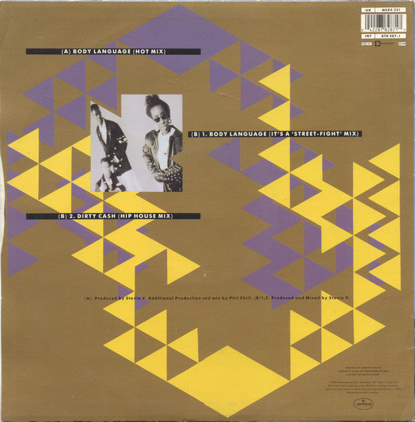 Adventures Of Stevie V. - Body Language (12) (Very Good (VG)) - DaddyPop