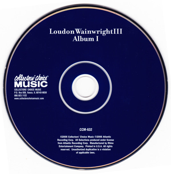 Loudon Wainwright III : Album I (CD, Album, RE)