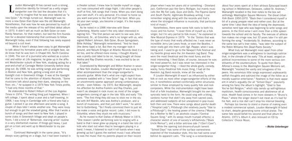 Loudon Wainwright III : Album I (CD, Album, RE)