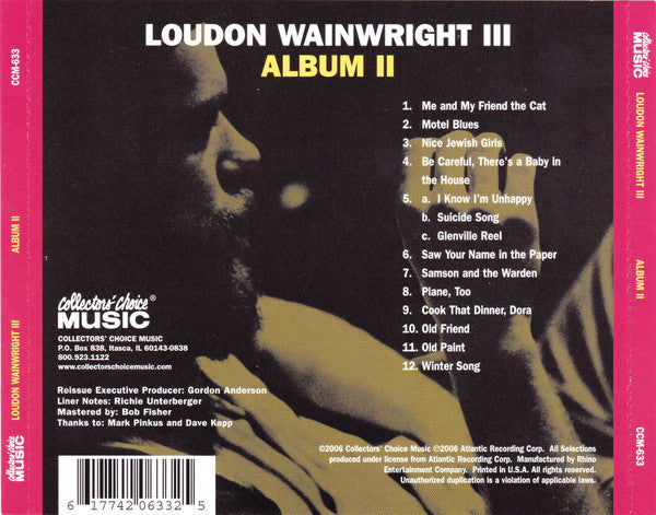 Loudon Wainwright III : Album II (CD, Album, RE)