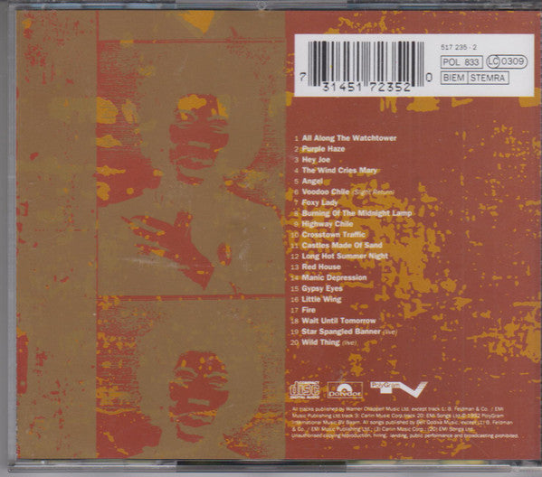 Jimi Hendrix : The Ultimate Experience (CD, Comp, RM, Gol)