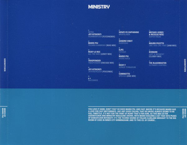 Mario Più : Godskitchen: The New Wave Of Tough Italian House (CD, Comp, Mixed)