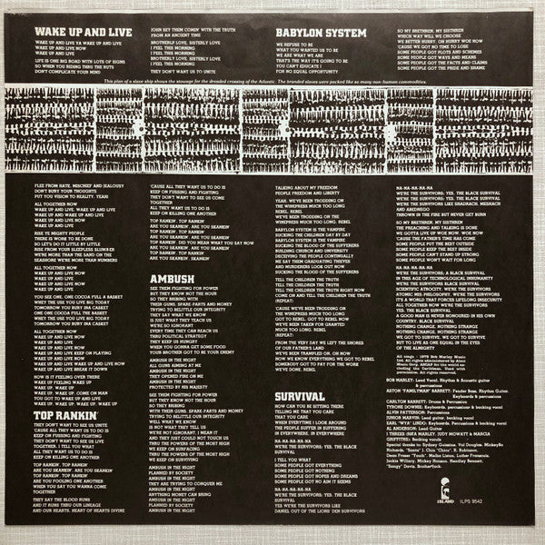 Bob Marley & The Wailers : Survival (LP, Album, Jac)