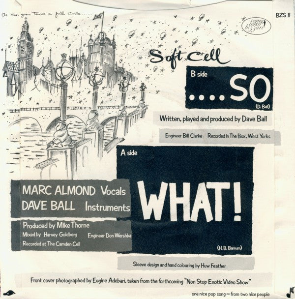 Soft Cell : What! (7", Single, RP, Sil)