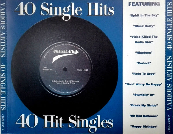 Various : 40 Single Hits: Volume 1 (2xCD, Comp)