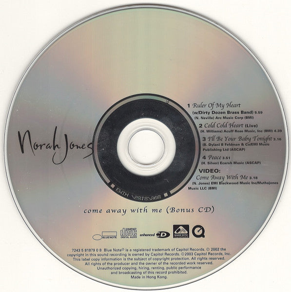 Norah Jones : Come Away With Me (CD, Album + CD, Enh)