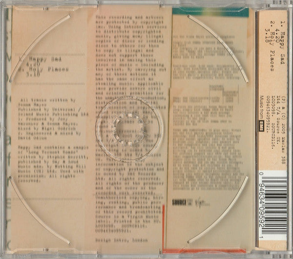 Gemma Hayes : Happy Sad (CD, Single)