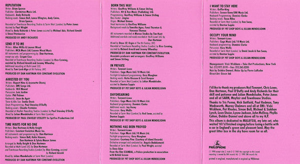 Dusty Springfield : Reputation (Cass, Album)