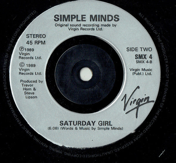 Simple Minds : This Is Your Land (7", Single)