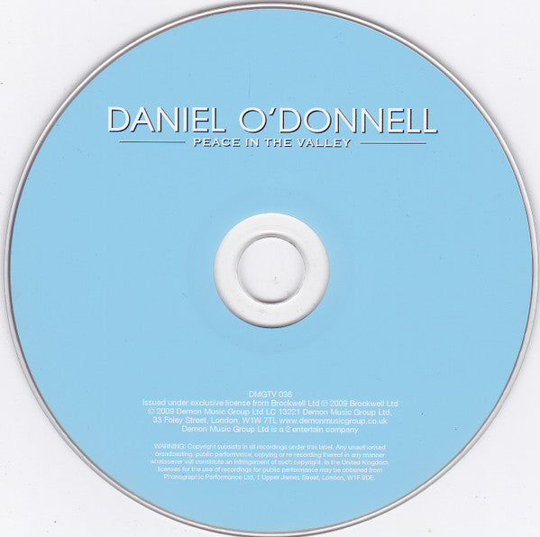 Daniel O'Donnell : Peace In The Valley (CD, Album)