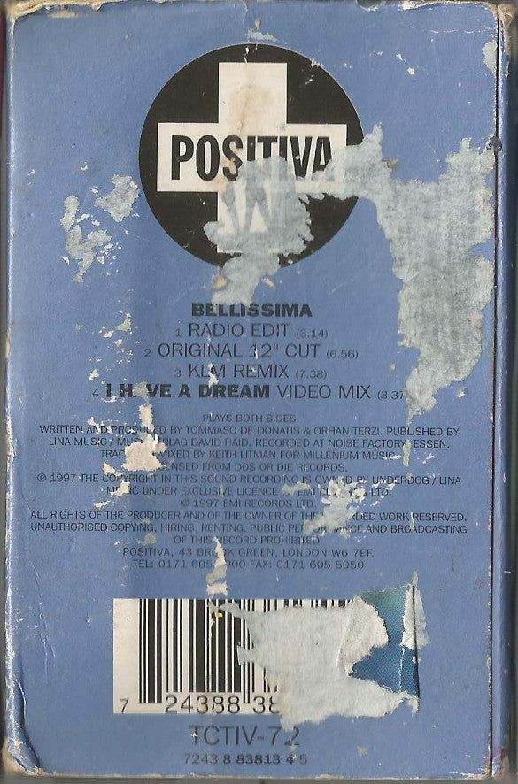 DJ Quicksilver - Bellissima (Cassette) (Very Good Plus (VG)) - DaddyPop