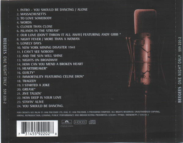 Bee Gees : One Night Only (HDCD, Album)