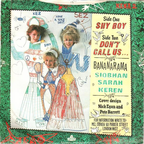 Bananarama : Shy Boy (7", Single, Pap)