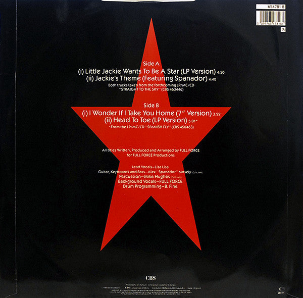 Lisa Lisa & Cult Jam : Little Jackie Wants To Be A Star (12", Maxi)