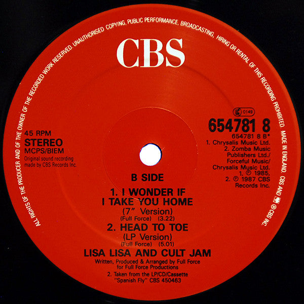 Lisa Lisa & Cult Jam : Little Jackie Wants To Be A Star (12", Maxi)