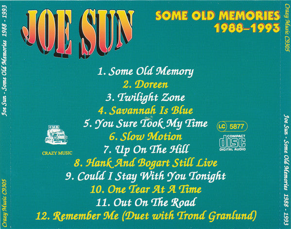 Joe Sun : Some Old Memories 1988-1993 (CD)