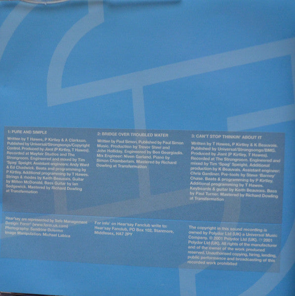 Hear'Say : Pure And Simple (CD, Single)