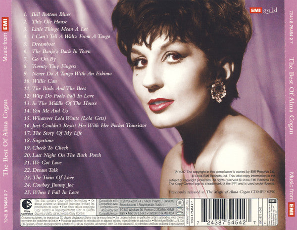 Alma Cogan - The Best Of Alma Cogan (CD) (Very Good Plus (VG)) - DaddyPop