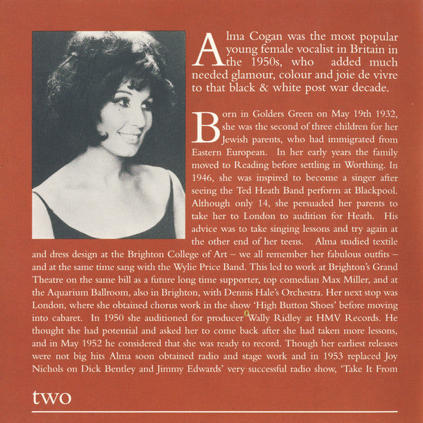 Alma Cogan - The Best Of Alma Cogan (CD) (Very Good Plus (VG)) - DaddyPop