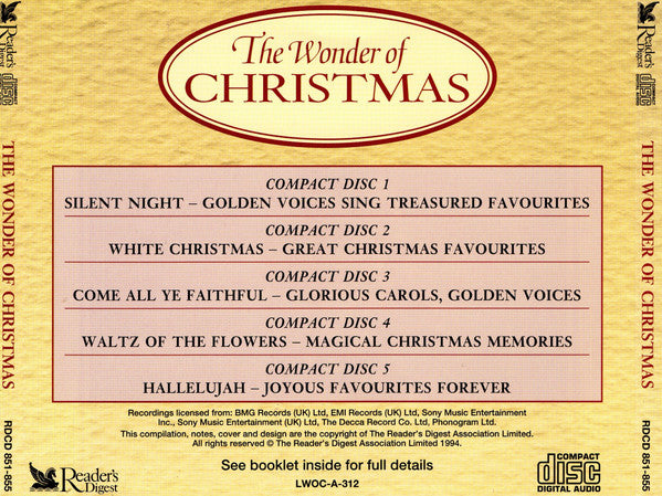 Various : The Wonder Of Christmas (5xCD, Comp)