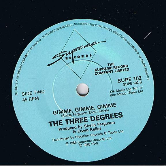 The Three Degrees : The Heaven I Need (7", Single)