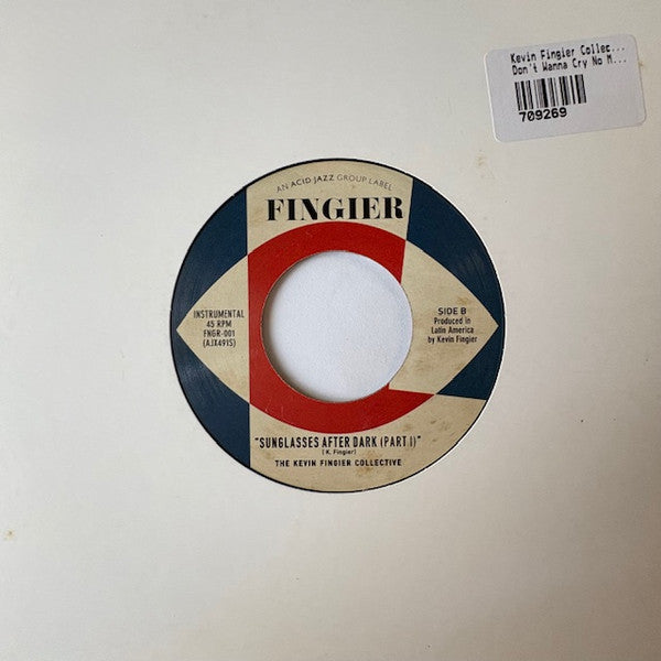 The Kevin Fingier Collective feat Gerri Granger / The Kevin Fingier Collective : Don't Wanna Cry No More / Sunglasses After Dark (Part I) (7", Single)