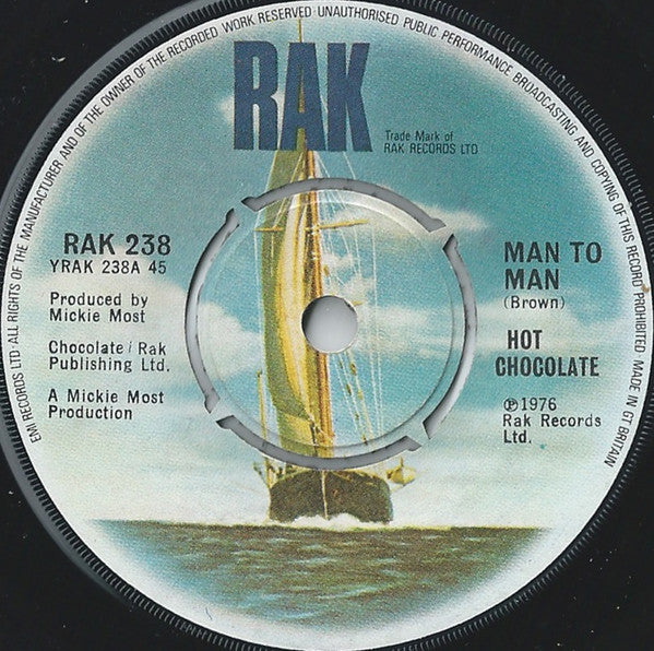 Hot Chocolate : Man To Man (7", Single)