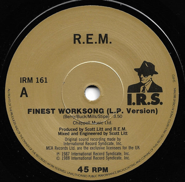 R.E.M. : Finest Worksong (7", Single, Pap)