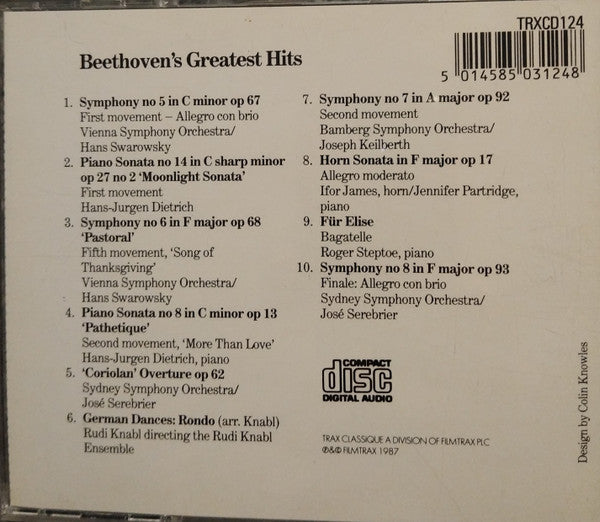 Ludwig van Beethoven : Greatest Hits (CD, Album)
