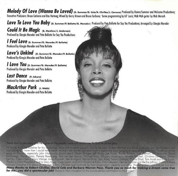 Donna Summer : Endless Summer (Donna Summer's Greatest Hits) (CD, Comp)