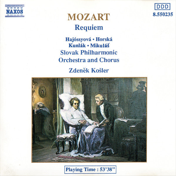 Wolfgang Amadeus Mozart - Slovak Philharmonic Orchestra, Slovak Philharmonic Chorus, Zdeněk Košler : Requiem (CD, Album)