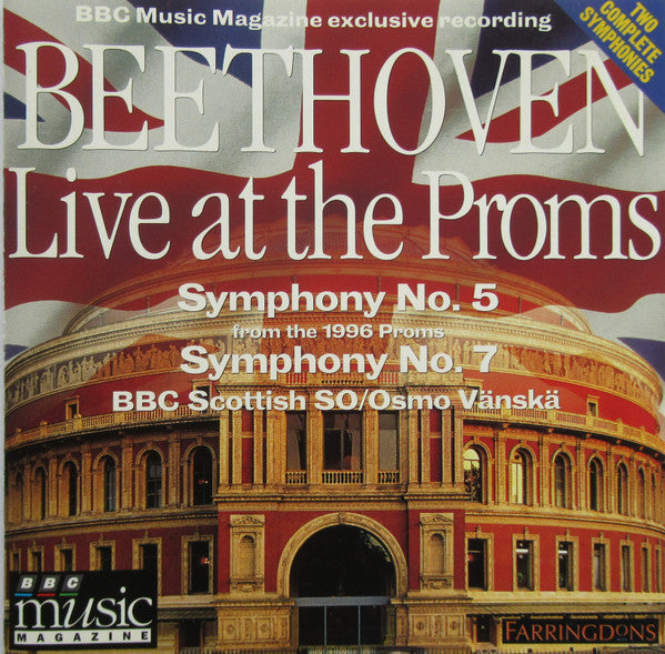 Ludwig van Beethoven — BBC Scottish Symphony Orchestra / Osmo Vänskä : Beethoven Live At The Proms: Symphonies Nos. 5 & 7 (CD, Album, Jew)