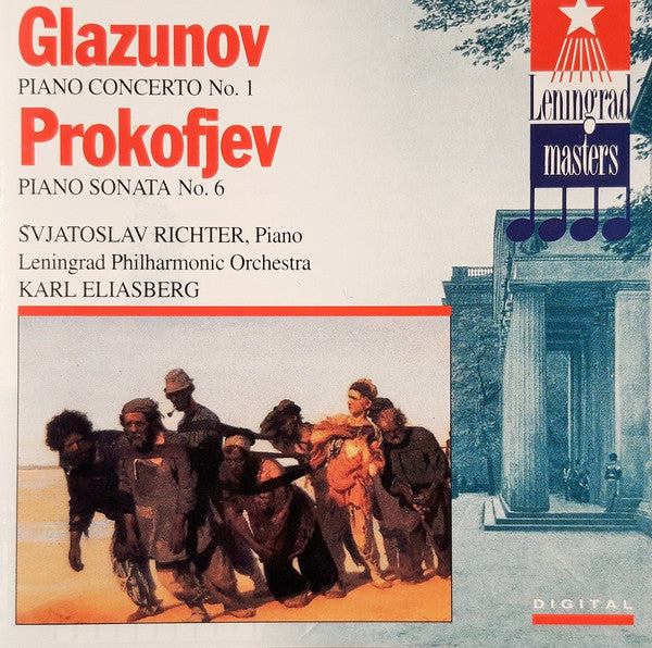 Alexander Glazunov, Sergei Prokofiev, Sviatoslav Richter : Piano Concerto No. 1, Piano Sonata No. 6 (CD, RM)