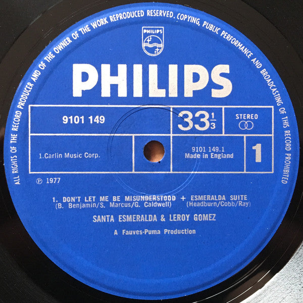 Santa Esmeralda Starring Leroy Gomez : Don't Let Me Be Misunderstood (LP, Album)