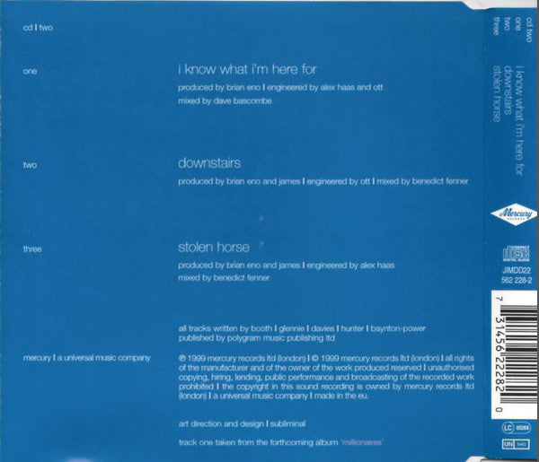 James : I Know What I'm Here For (CD, Single, CD2)