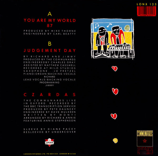 The Communards : You Are My World (12", Single)
