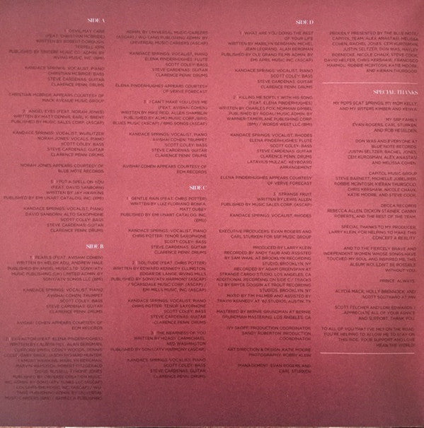 Kandace Springs : The Women Who Raised Me (2xLP, Album)