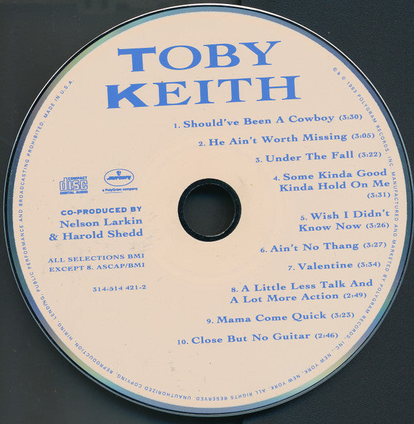 Toby Keith : Toby Keith (CD, Album)