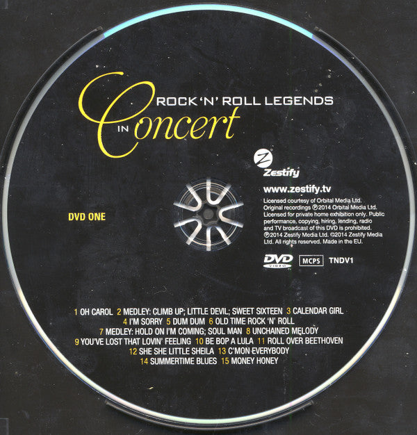 Various : Masters Of Song - Rock'N*Roll Legends In Concert (2xDVD, Comp)