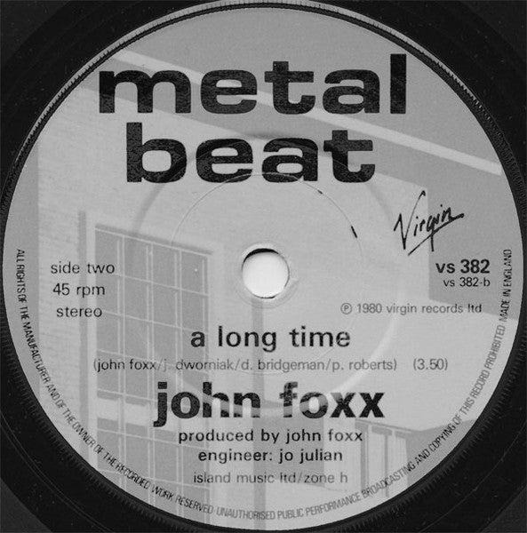 John Foxx : Miles Away (7", Single)