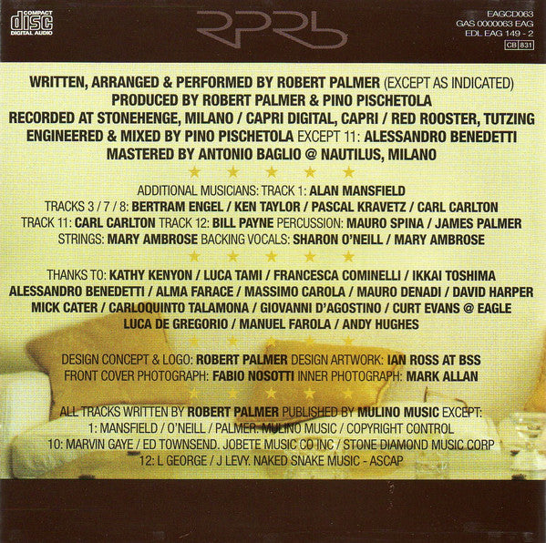 Robert Palmer : Rhythm & Blues (CD, Album)