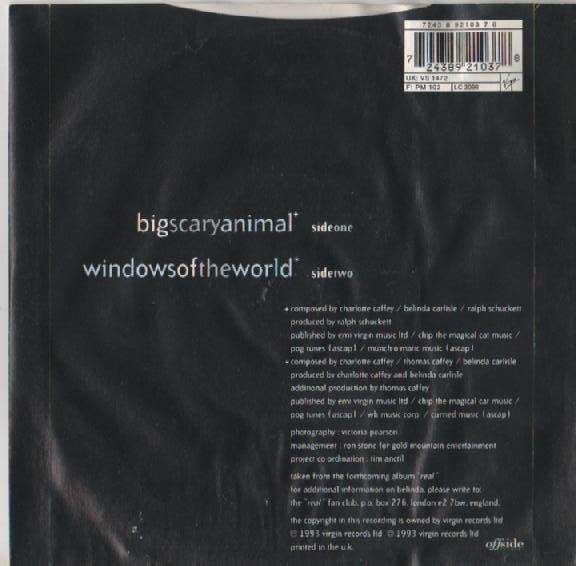 Belinda Carlisle : Big Scary Animal (7", Single)