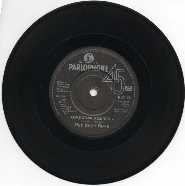 Pet Shop Boys - Love Comes Quickly (7) (Very Good Plus (VG)) - DaddyPop