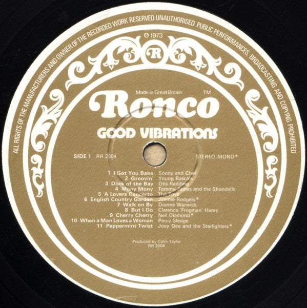 Various : Good Vibrations (LP, Album, Comp, Mono)