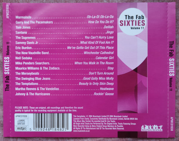 Various : The Fab Sixties Volume 11 (CD, Comp)