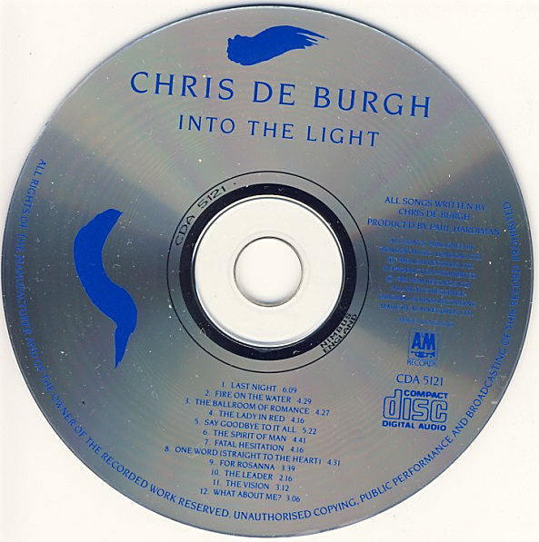 Chris de Burgh : Into The Light (CD, Album)