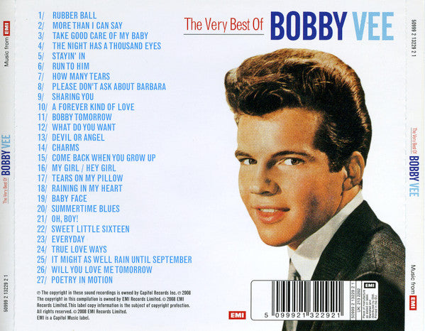 Bobby Vee : The Very Best Of Bobby Vee (CD, Comp, RM)