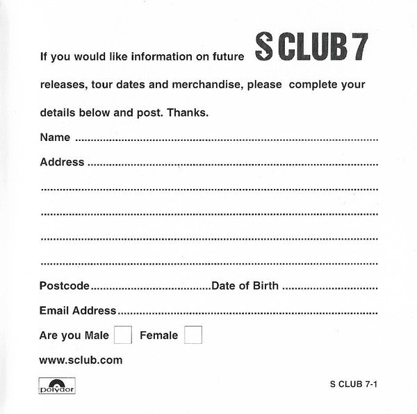 S Club 7 : S Club (CD, Album)