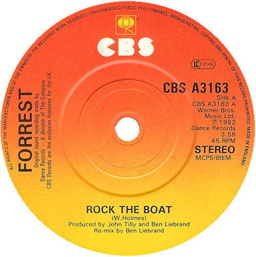 Forrest : Rock The Boat (7", Single)