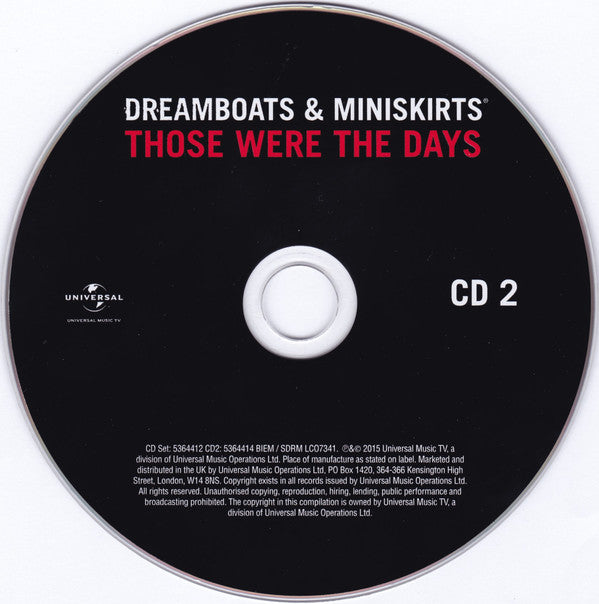 Various : Dreamboats & Miniskirts Those Were The Days (2xCD, Comp)